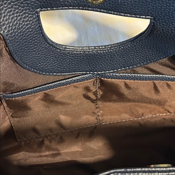 Chula Handheld Women’s Handbag - Navy with Multicolor Mandala Detail - Picture 7 of 12